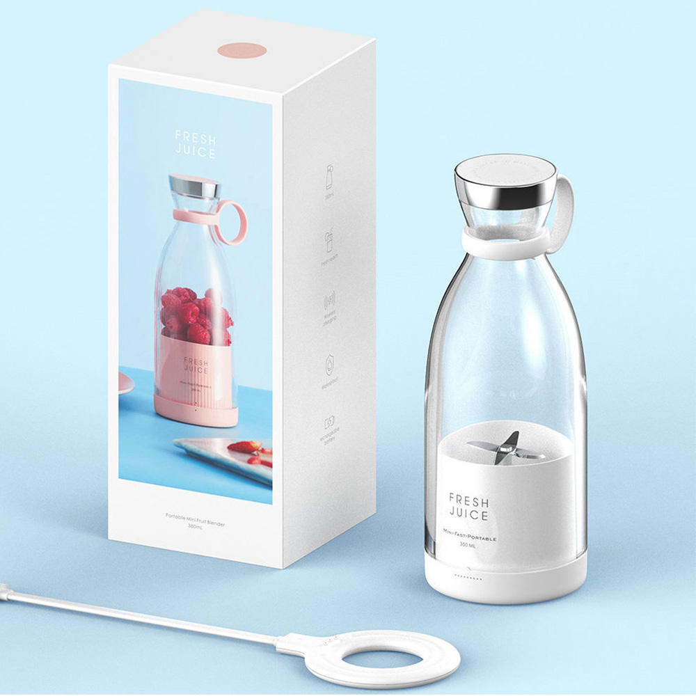 Portable Mini Personal Blender Bottle USB Rechargeable Juicer Cup Smoothie Maker