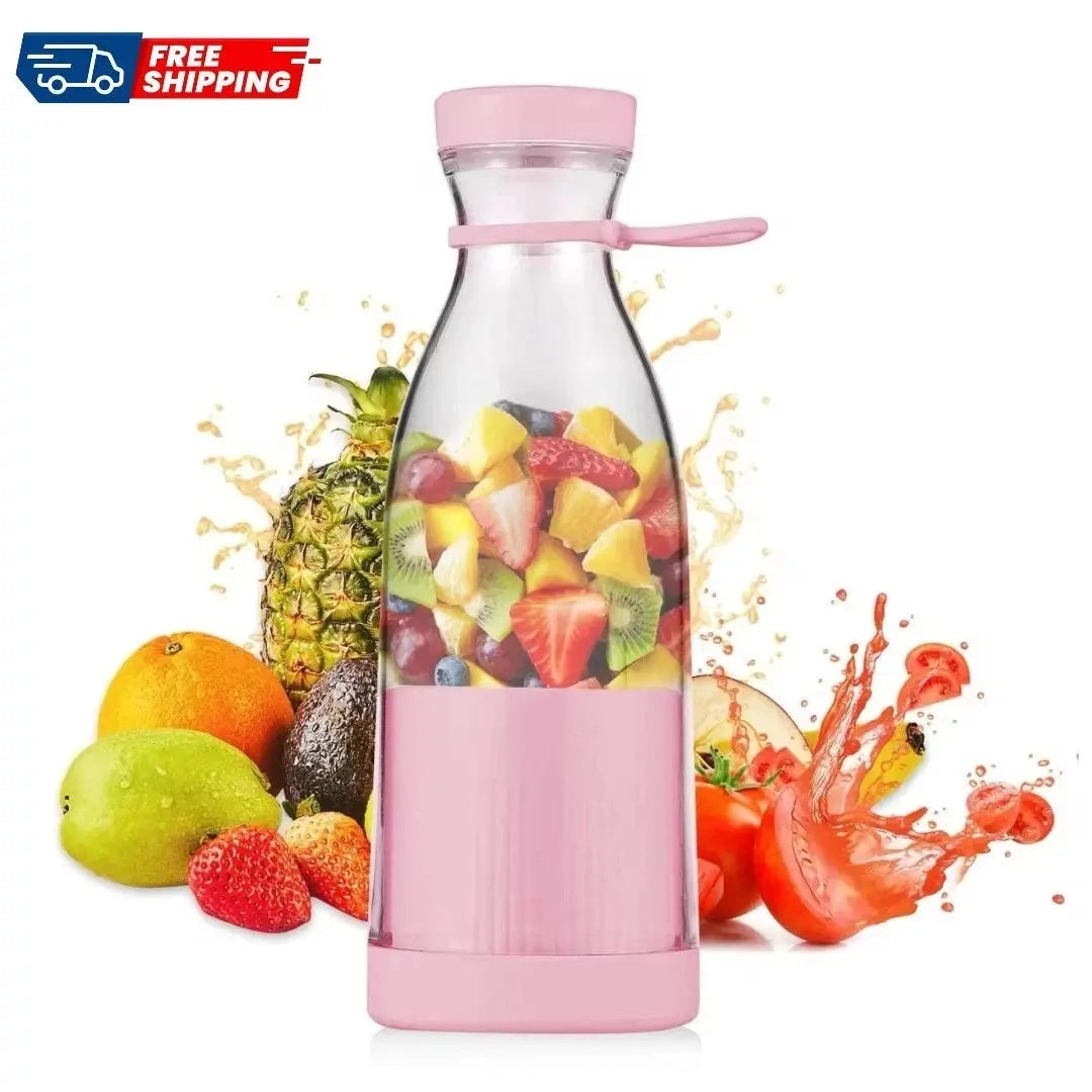 Portable Mini Personal Blender Bottle USB Rechargeable Juicer Cup Smoothie Maker